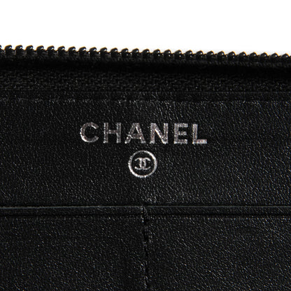Chanel Caviar Large Timeless CC Zip Around Wallet Black 6 of 8