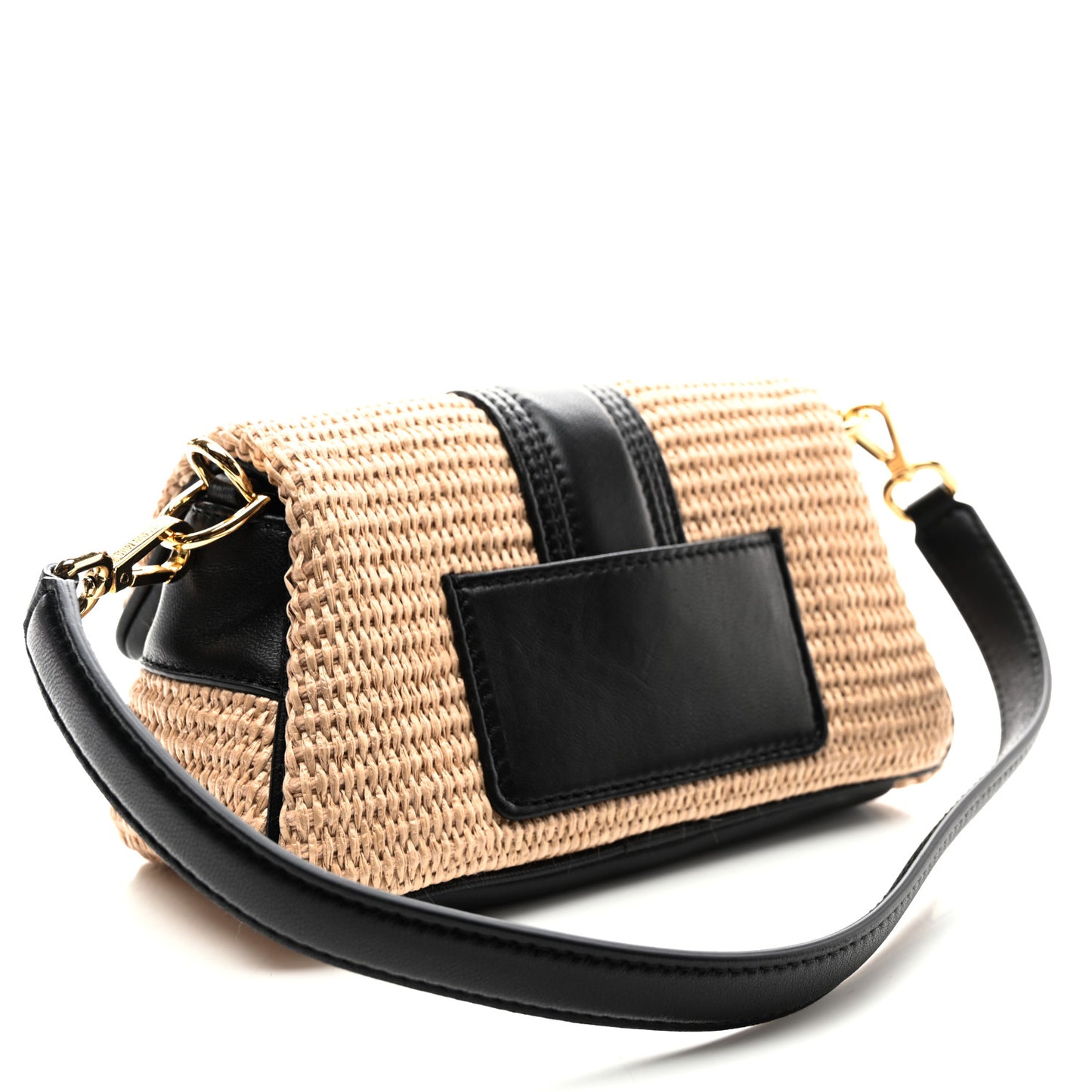 Raffia Effect Le Petit Bambimou Black