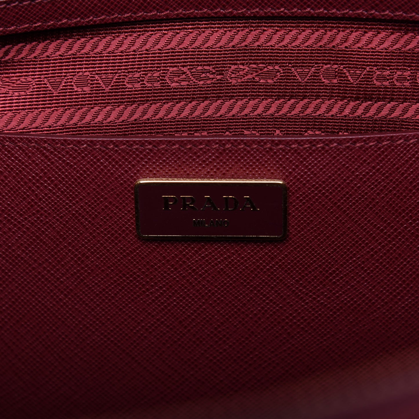 Saffiano Bi-Color Large Galleria Double Zip Tote Cerise Fuoco