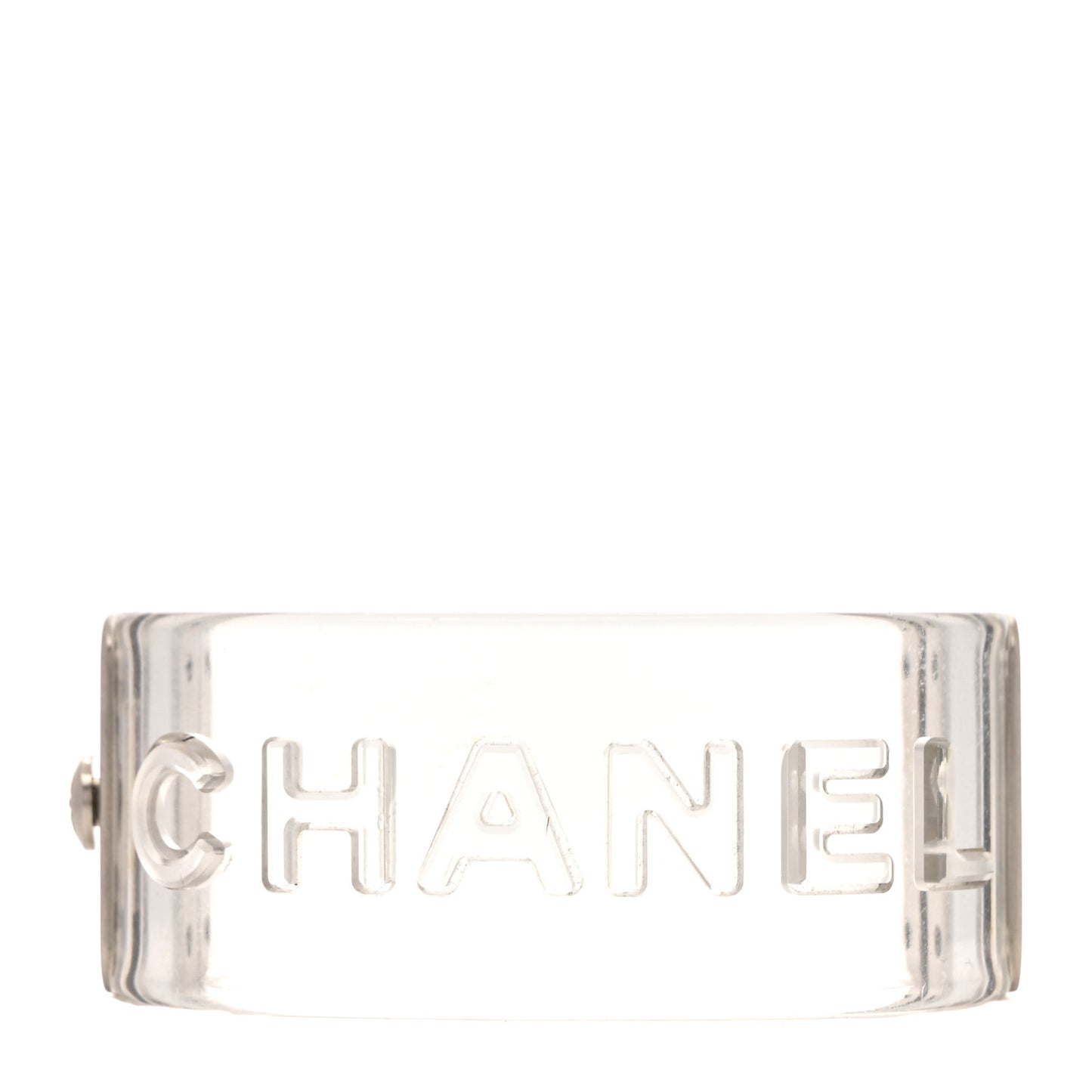 Metal Resin Logo Cuff Transparent