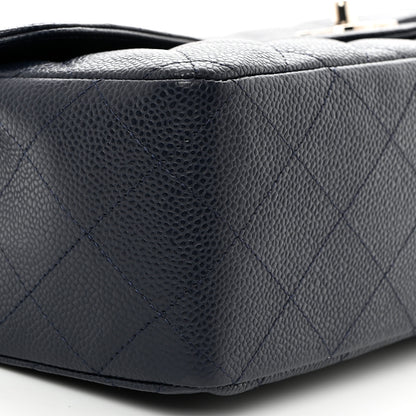 Chanel Caviar Quilted Jumbo Single Flap Navy 9 of 10