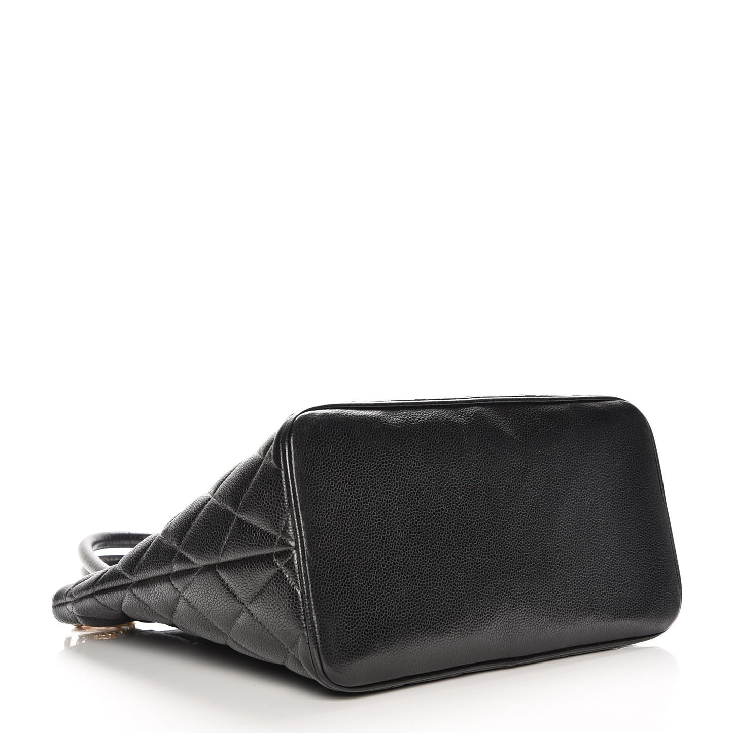 Caviar Quilted Medallion Tote Black