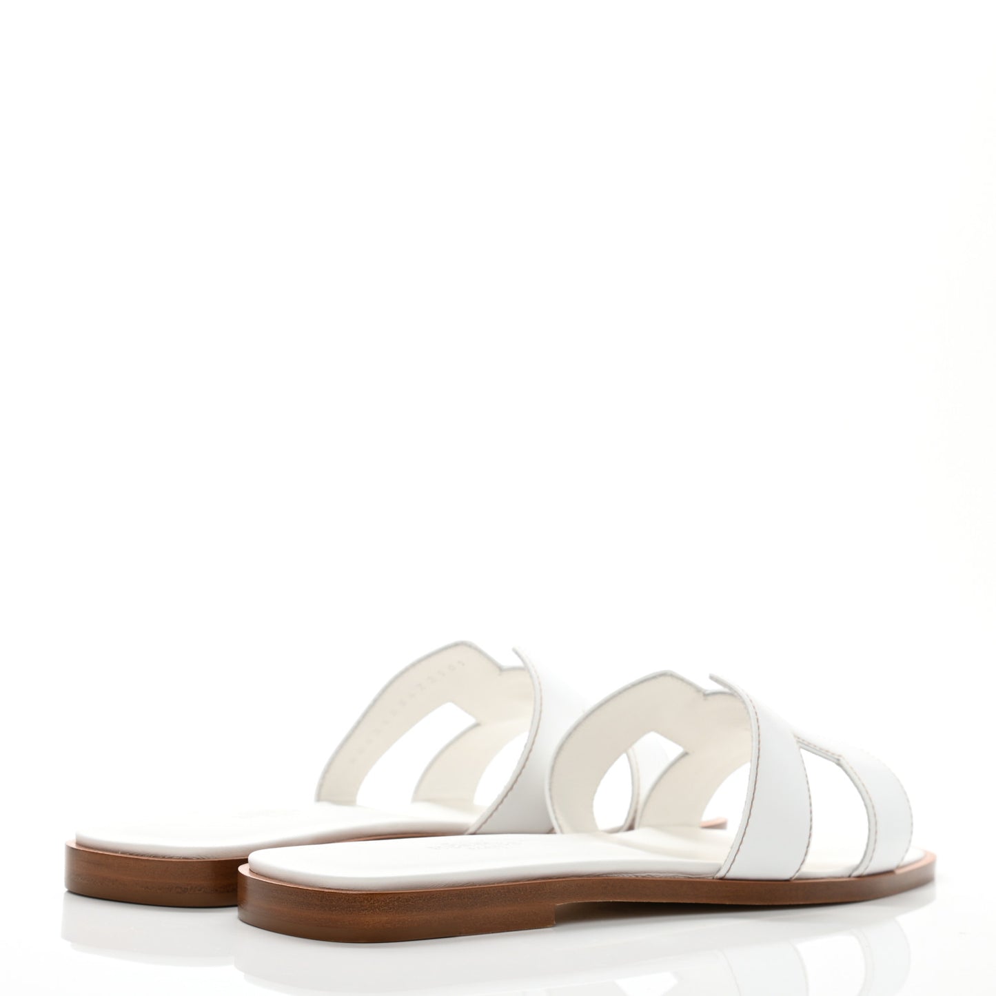 Box Calfskin Oran Sandals 37.5 White
