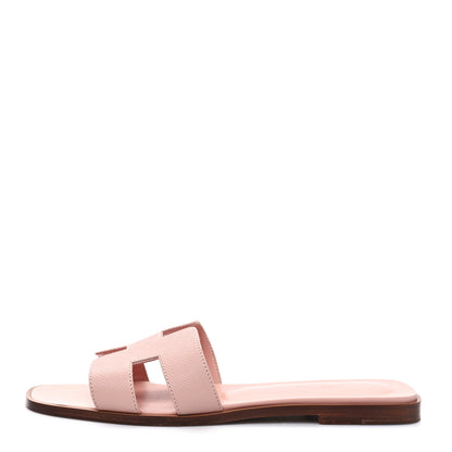 Hermes Epsom Oran Sandals 39 Rose Pale 1 of 8