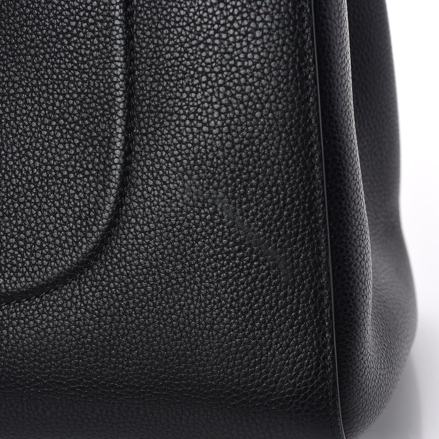 Grained Calfskin Medium Neo Executive Shopper Tote Black