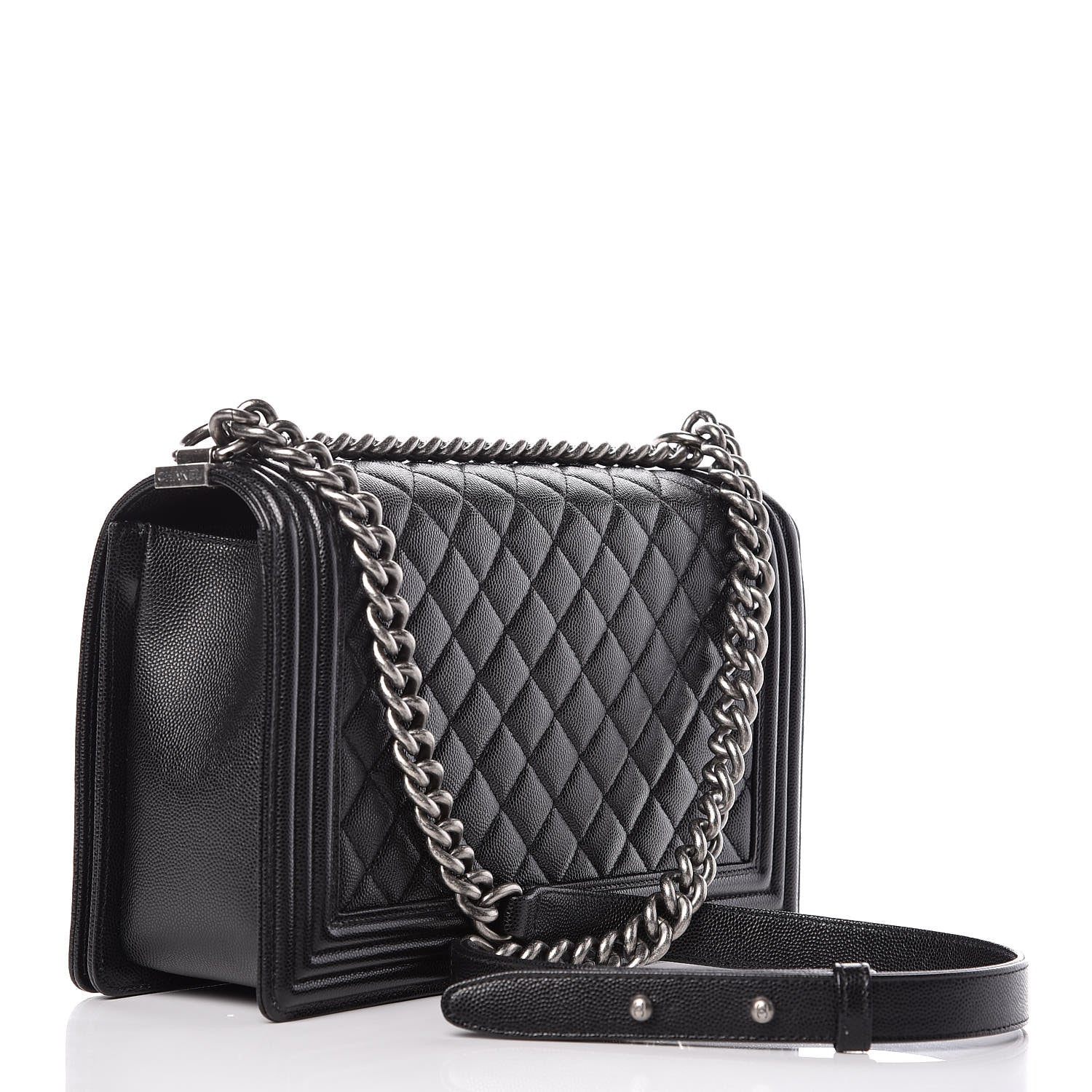 Chanel Caviar Quilted New Medium Boy Flap Black 4 of 11