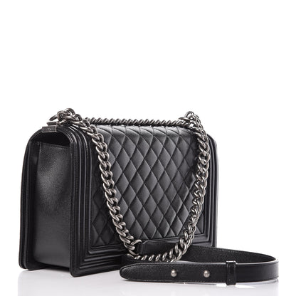 Chanel Caviar Quilted New Medium Boy Flap Black 4 of 11