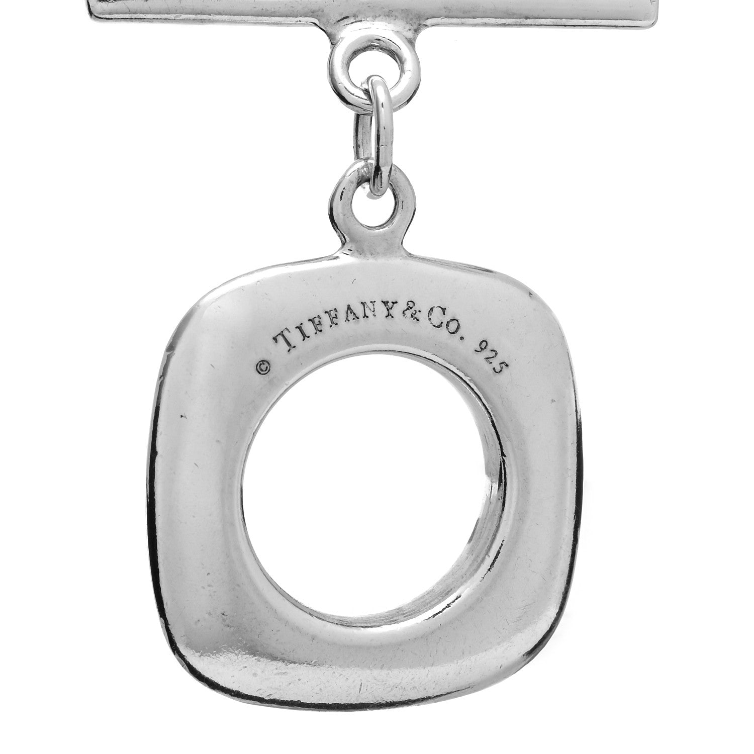 Tiffany Sterling Silver Double Cushion Square Link Toggle Bracelet 4 of 4