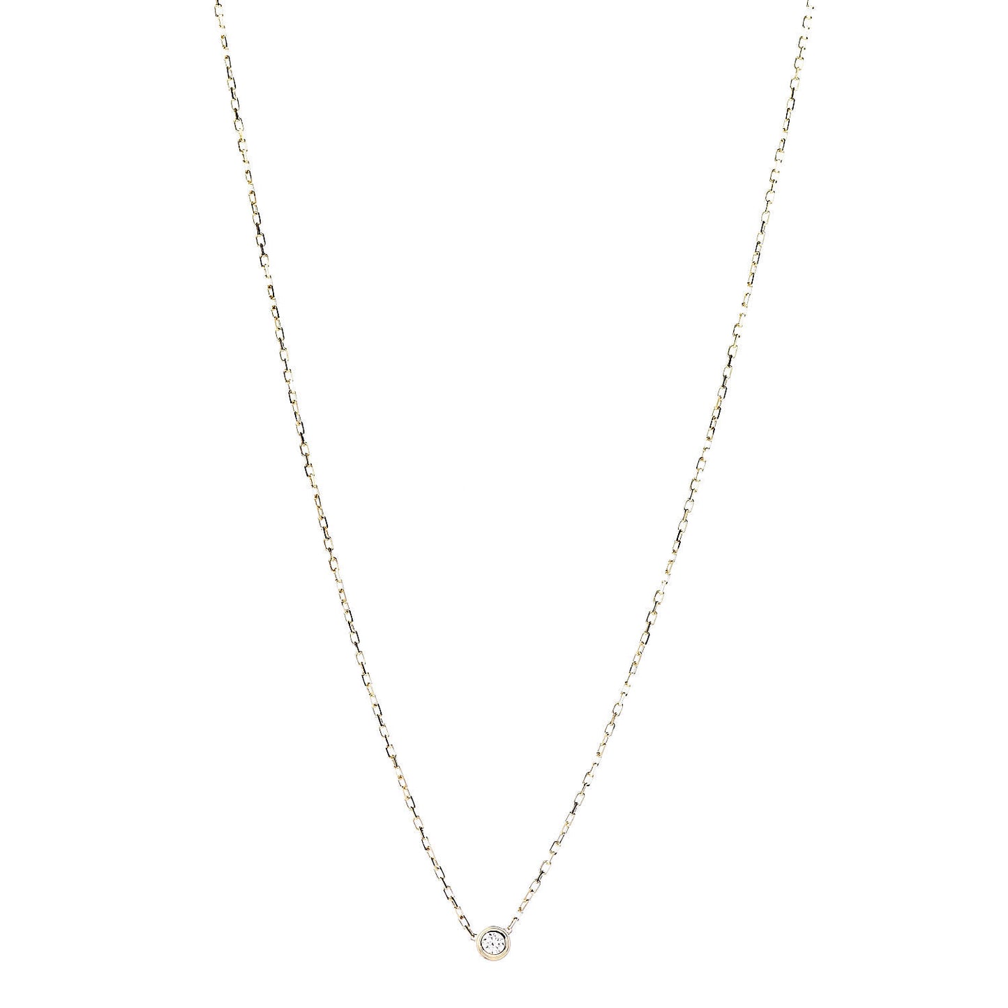18K Yellow Gold Diamond SM D'Amour Pendant Necklace