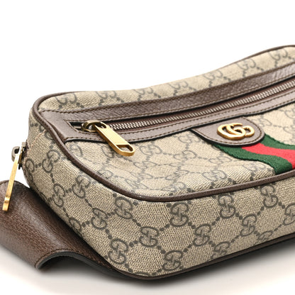 Gucci Soft GG Supreme Monogram Medium Ophidia Belt Bag Dark Brown 9 of 10