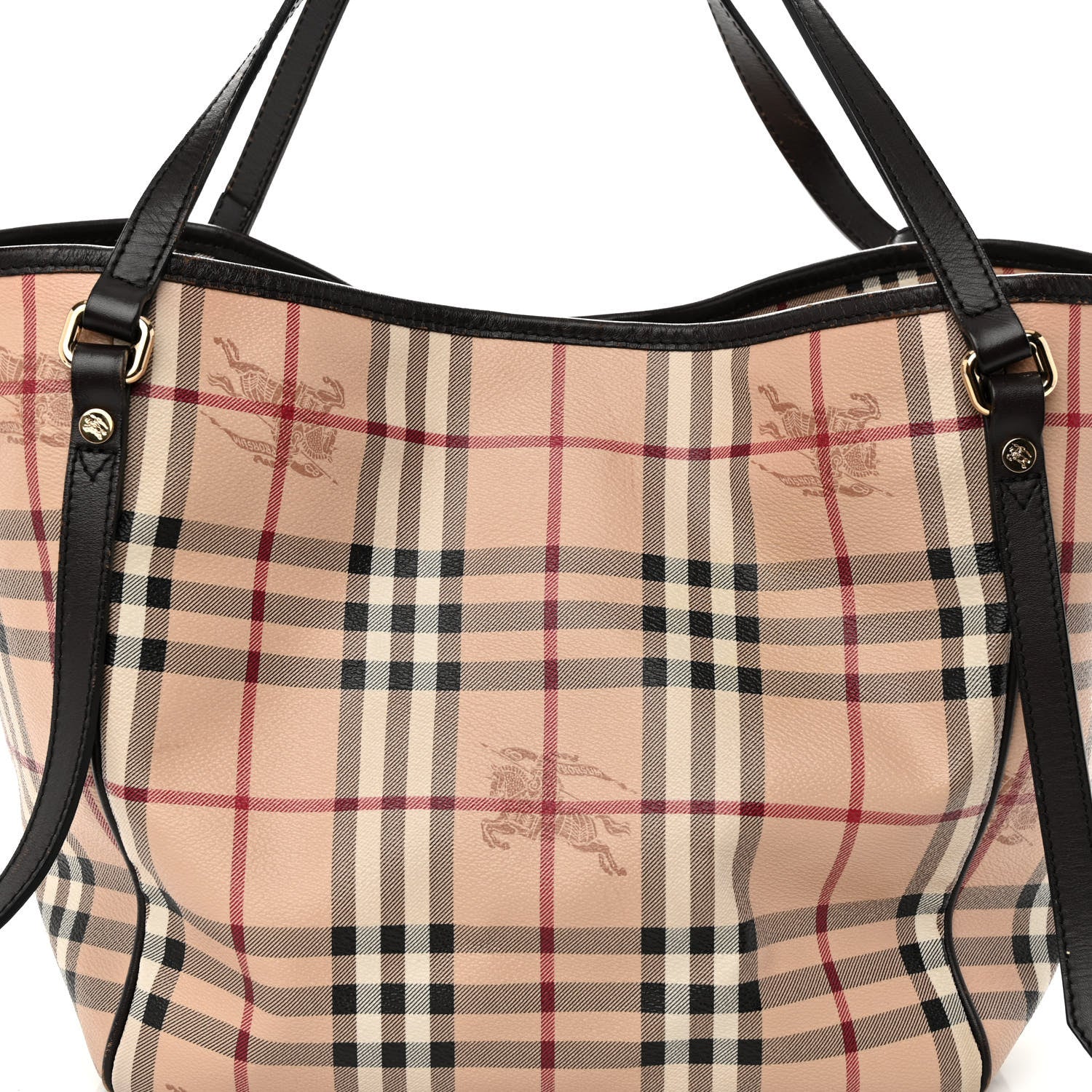 Burberry Haymarket Check Small Canterbury Tote Black 7 of 11