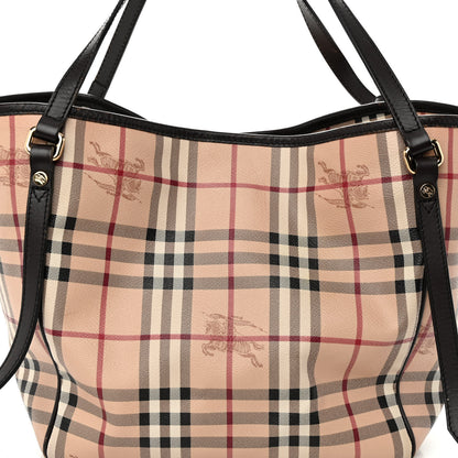 Burberry Haymarket Check Small Canterbury Tote Black 7 of 11