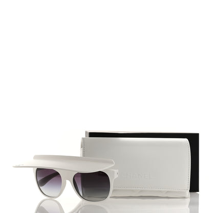 Chanel Acetate Visor Sunglasses 71046 White 8 of 8