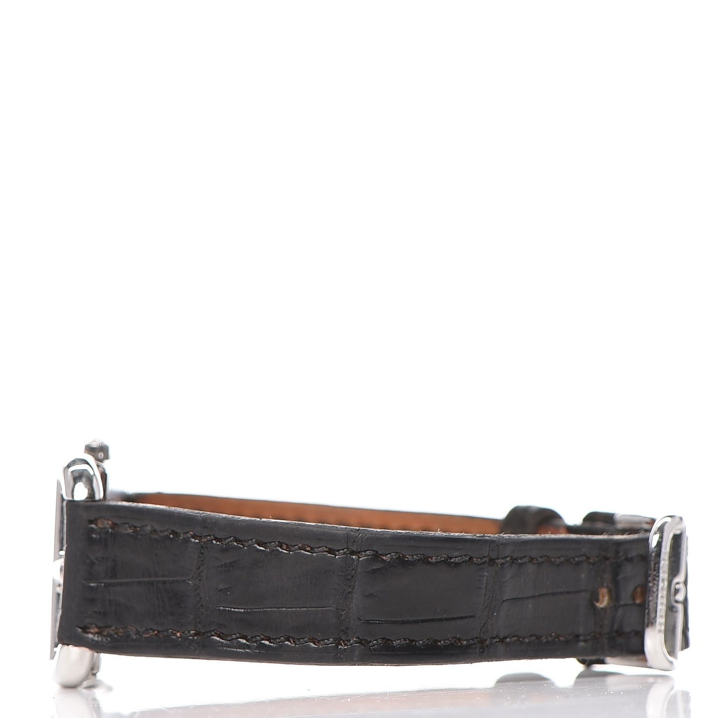 Stainless Steel Alligator 23mm Cape Cod Quartz Watch Noir