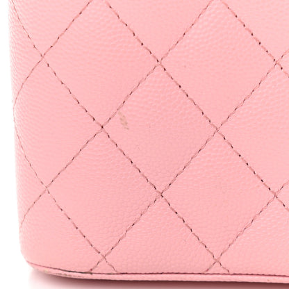 Chanel Caviar Quilted Phone Holder With Chain Pink 12 of 13