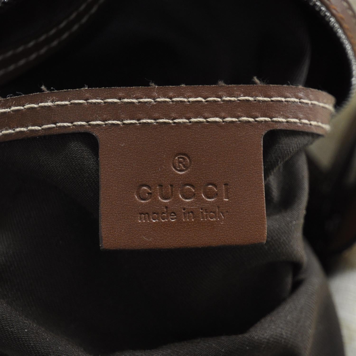 Gucci GG Plus Monogram Web Stripe Large Carry On Duffle Tan 6 of 9