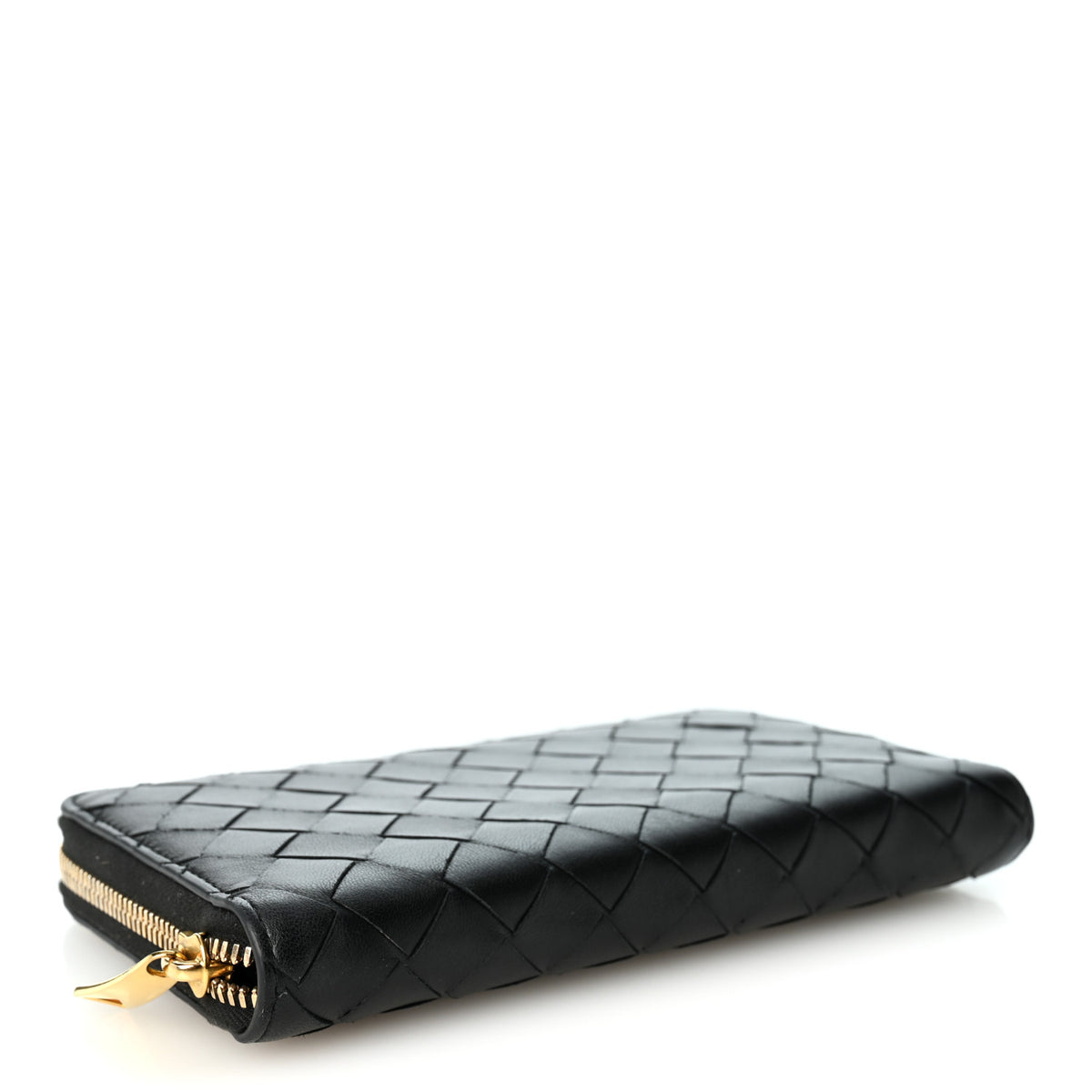 Bottega Veneta Nappa Intrecciato Zip Around Wallet Black 4 of 7
