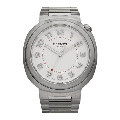 Hermes Stainless Steel 36mm Cut Automatic Watch 1 of 5
