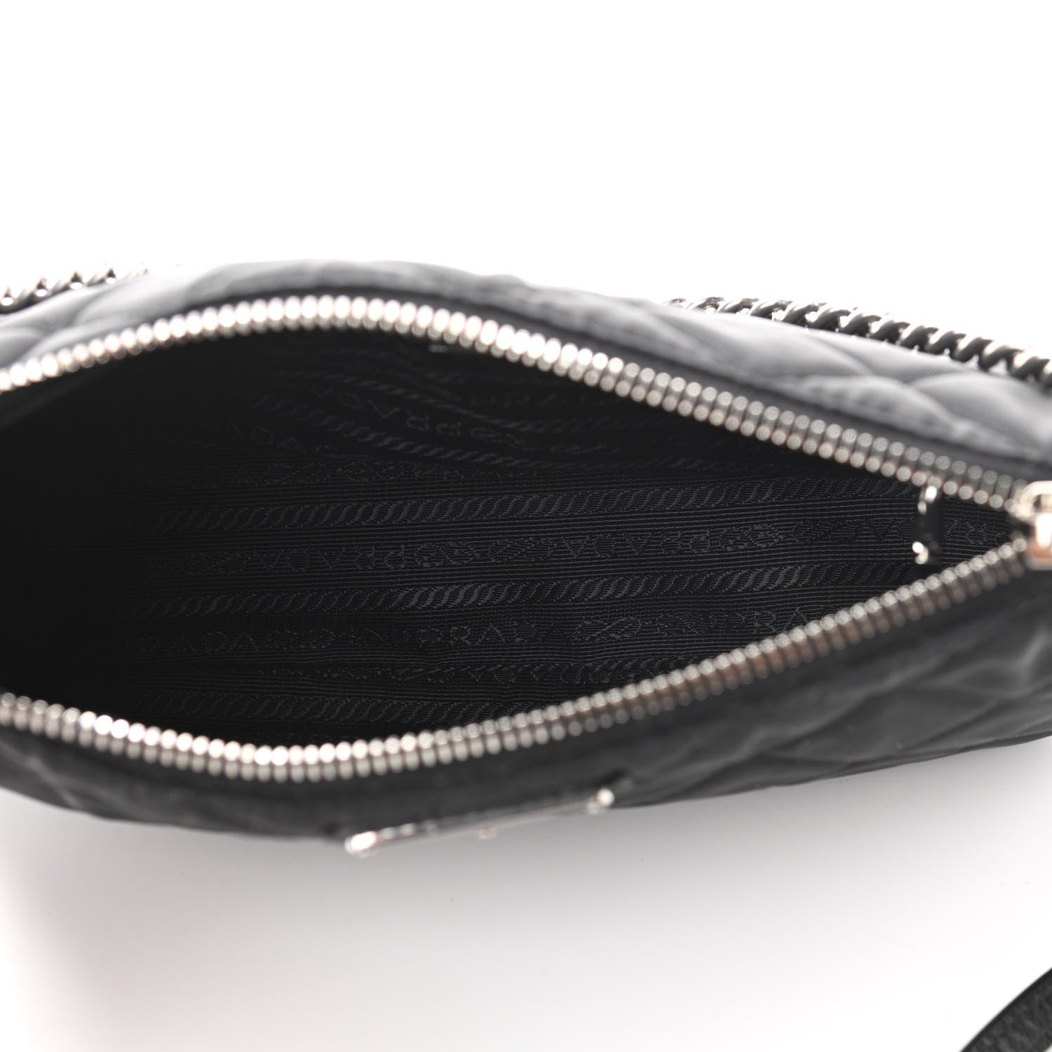 Prada Nylon Tessuto Impuntu Quilted Crossbody Bag Black 4 of 10