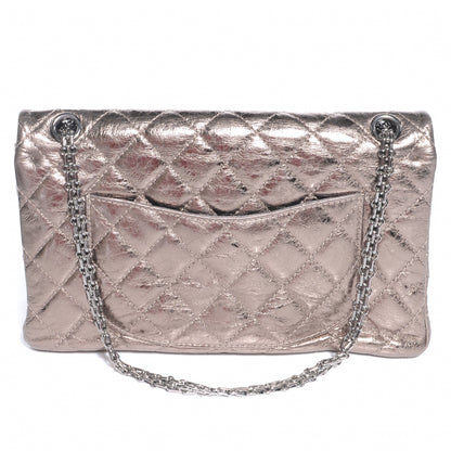 Chanel Aged Calfskin 2.55 Reissue 226 Flap Metallic Silver 3 of 7