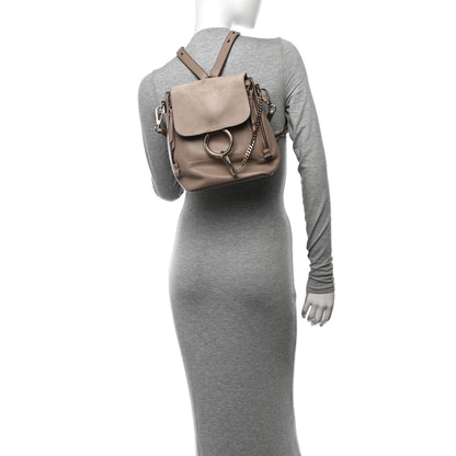 Chloe Suede Calfskin Medium Faye Backpack Motty Grey 2 of 16
