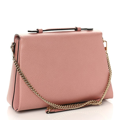Gucci Dollar Calfskin Medium Interlocking G Top Handle Shoulder Bag Soft Pink 3 of 8