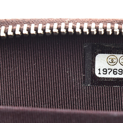 Chanel Caviar Quilted Zip Coin Purse Burgundy 7 of 8