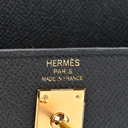 Hermes Epsom Kelly Sellier 25 Black 5 of 12