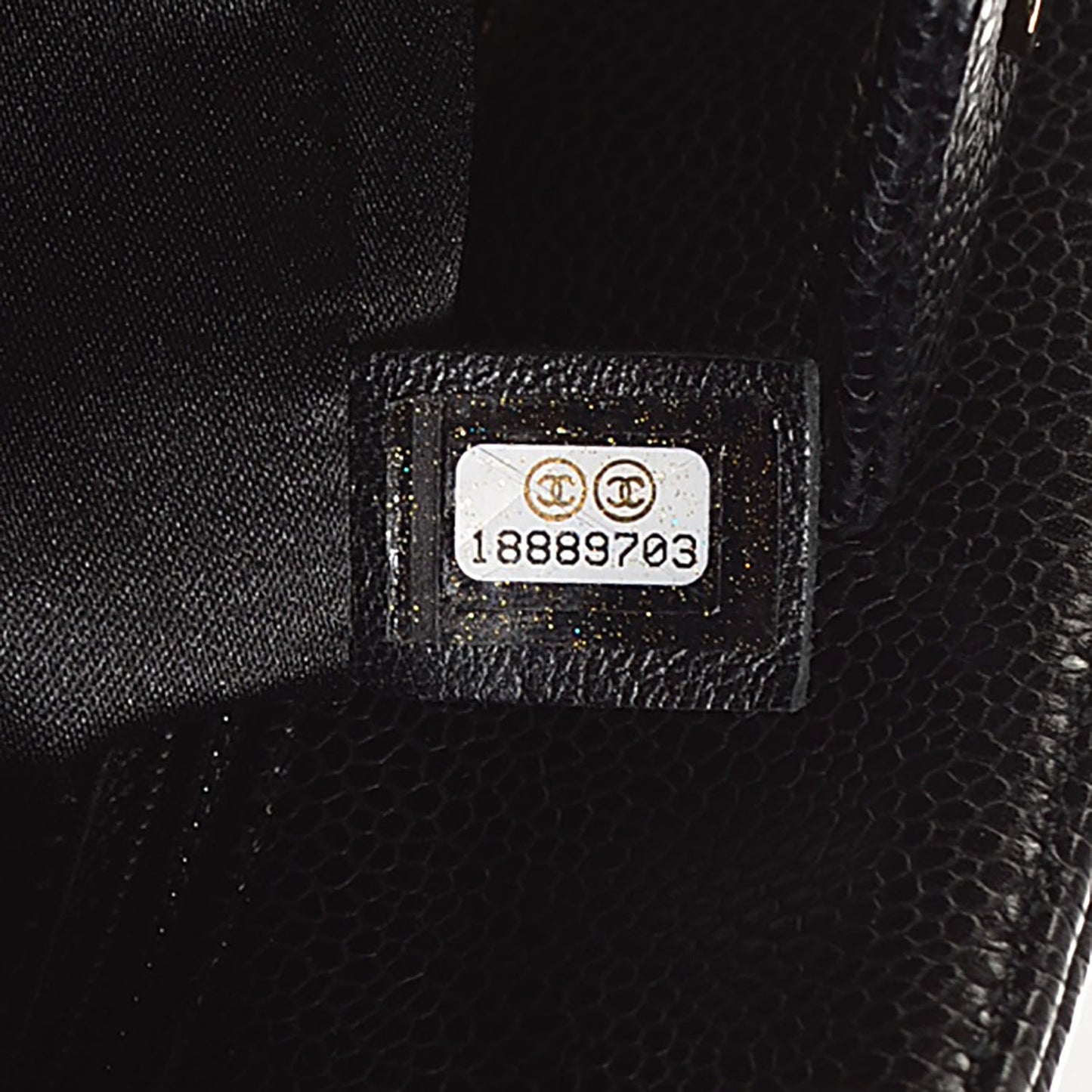 Caviar Quilted Petit Shopping Tote PST Black