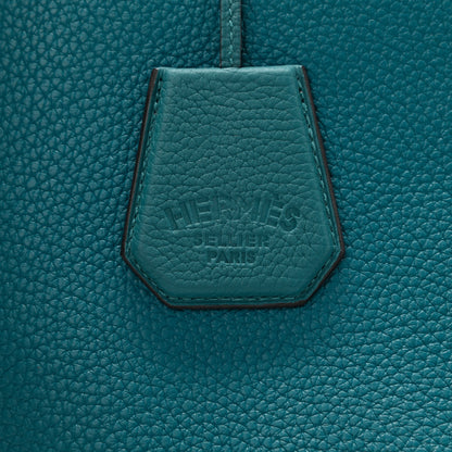 Hermes Taurillon Clemence Silkycity 33 Vert Bosphore 6 of 9