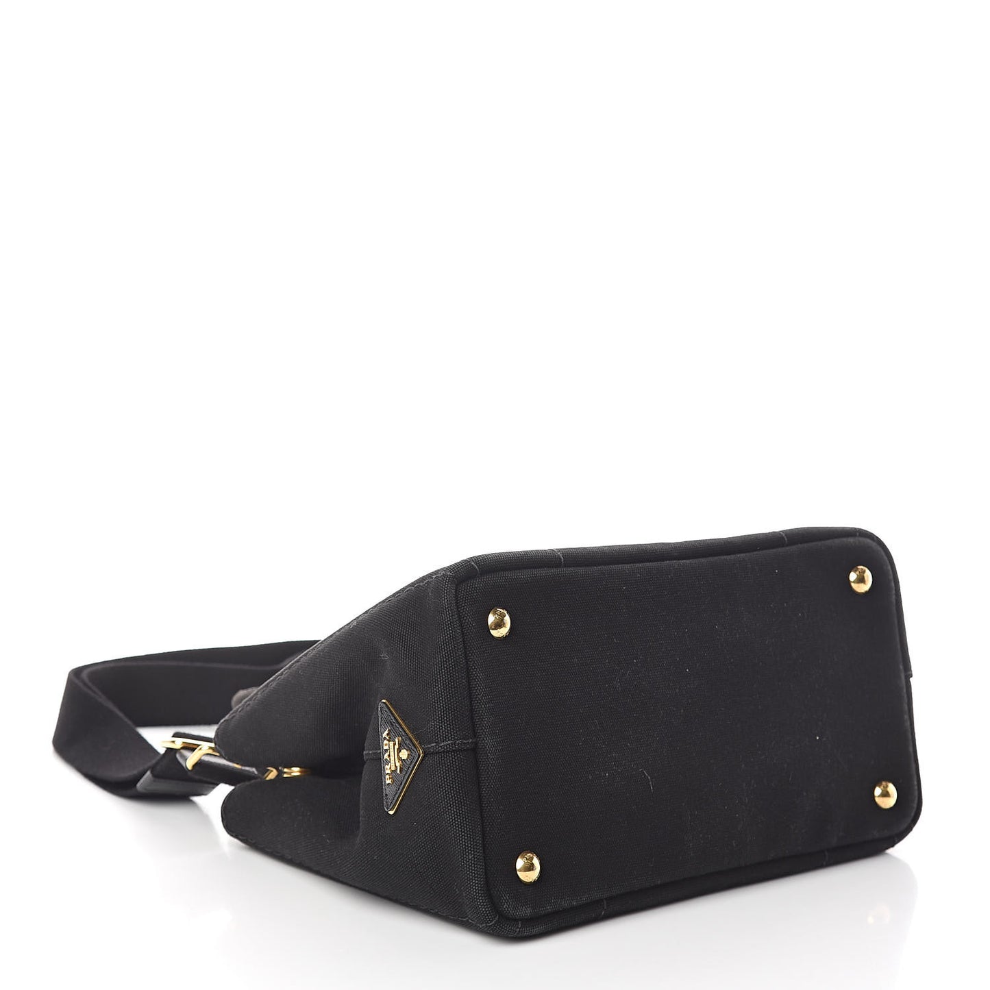 Canapa Small Logo Tote Black Geranio