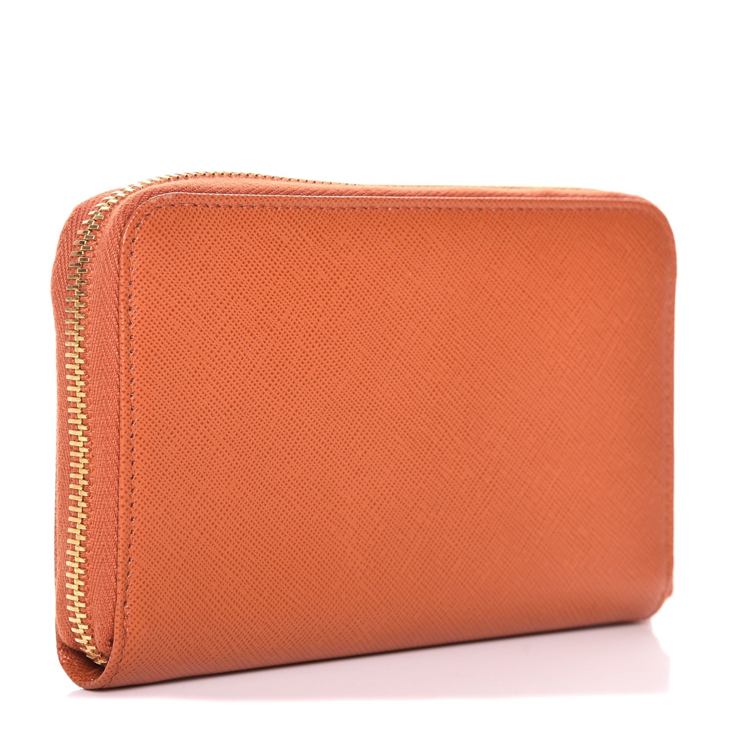 Saffiano Zip Around Wallet Papaya
