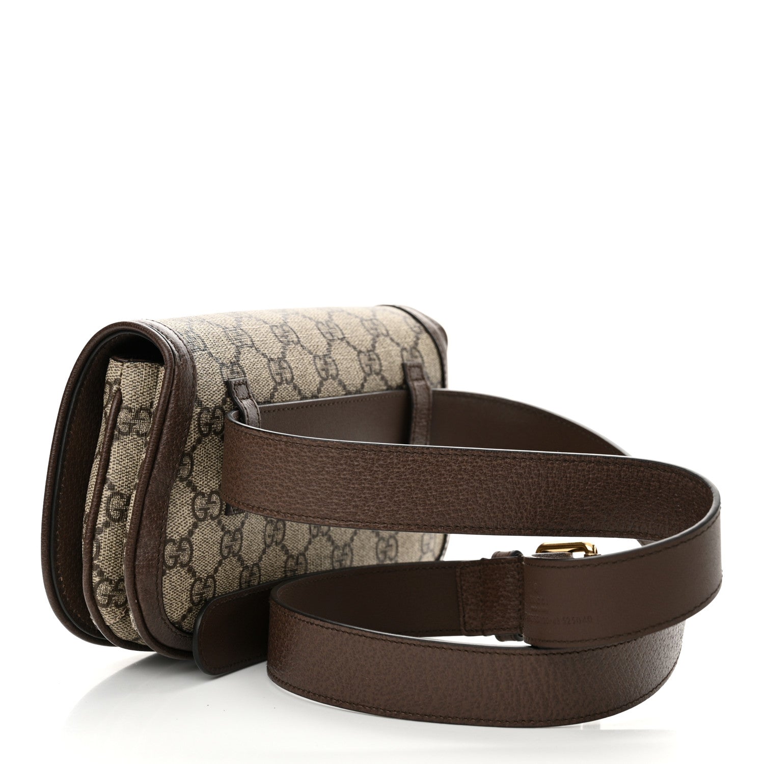 Gucci GG Supreme Monogram Textured Dollar Calfskin Blondie Belt Bag 120 48 Beige Ebony New Acero 2 of 10