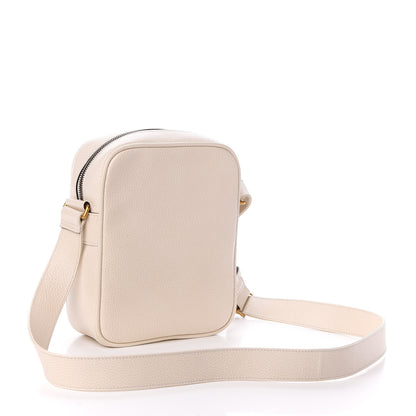 Gucci Grained Calfskin Logo Messenger Bag White 3 of 9