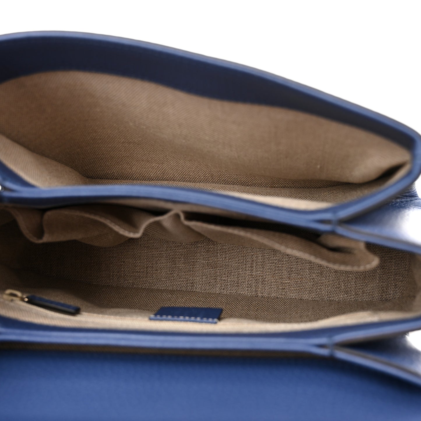 Dollar Calfskin Interlocking G Top Handle Shoulder Bag Caspian