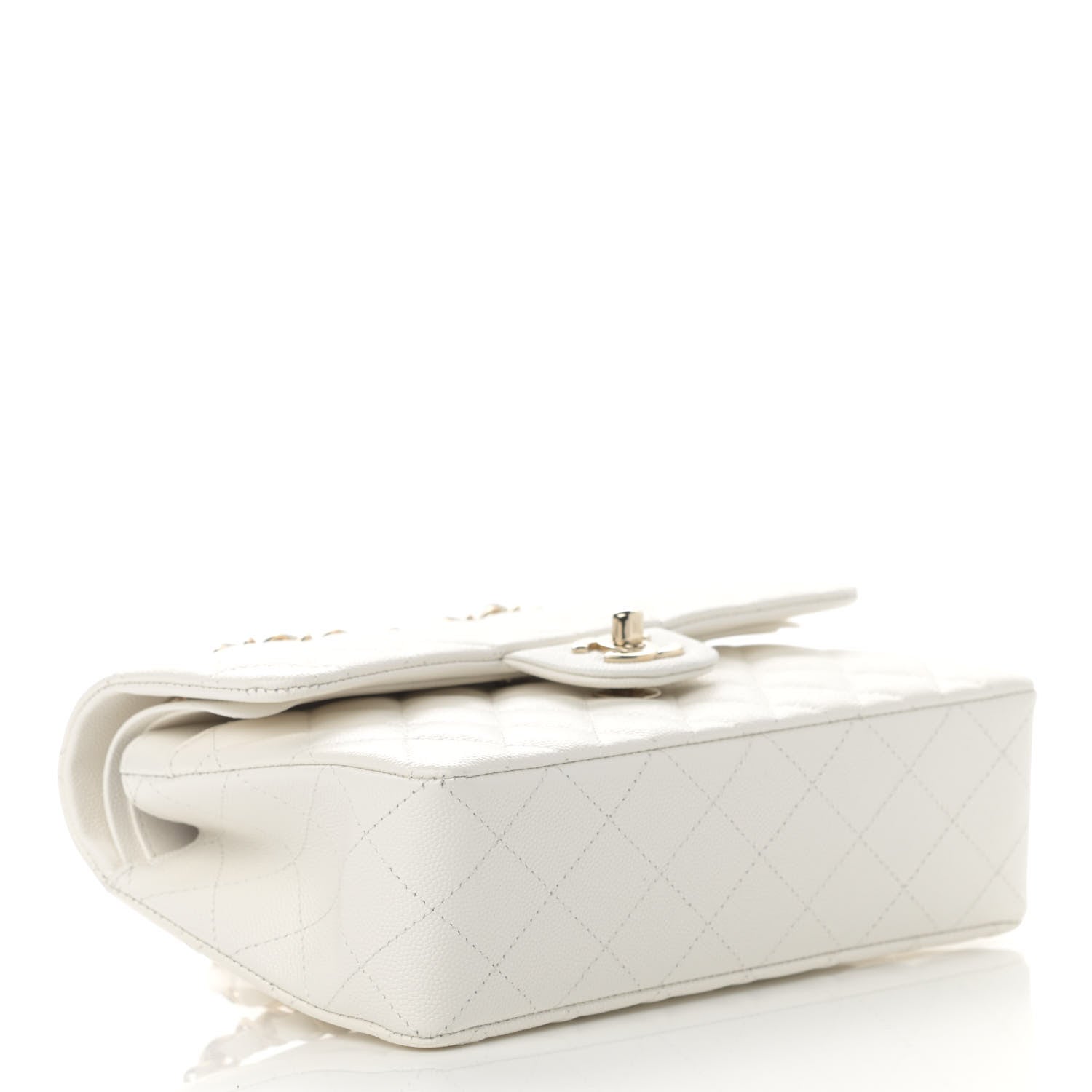 Chanel Caviar Quilted Small Double Flap White 4 of 16