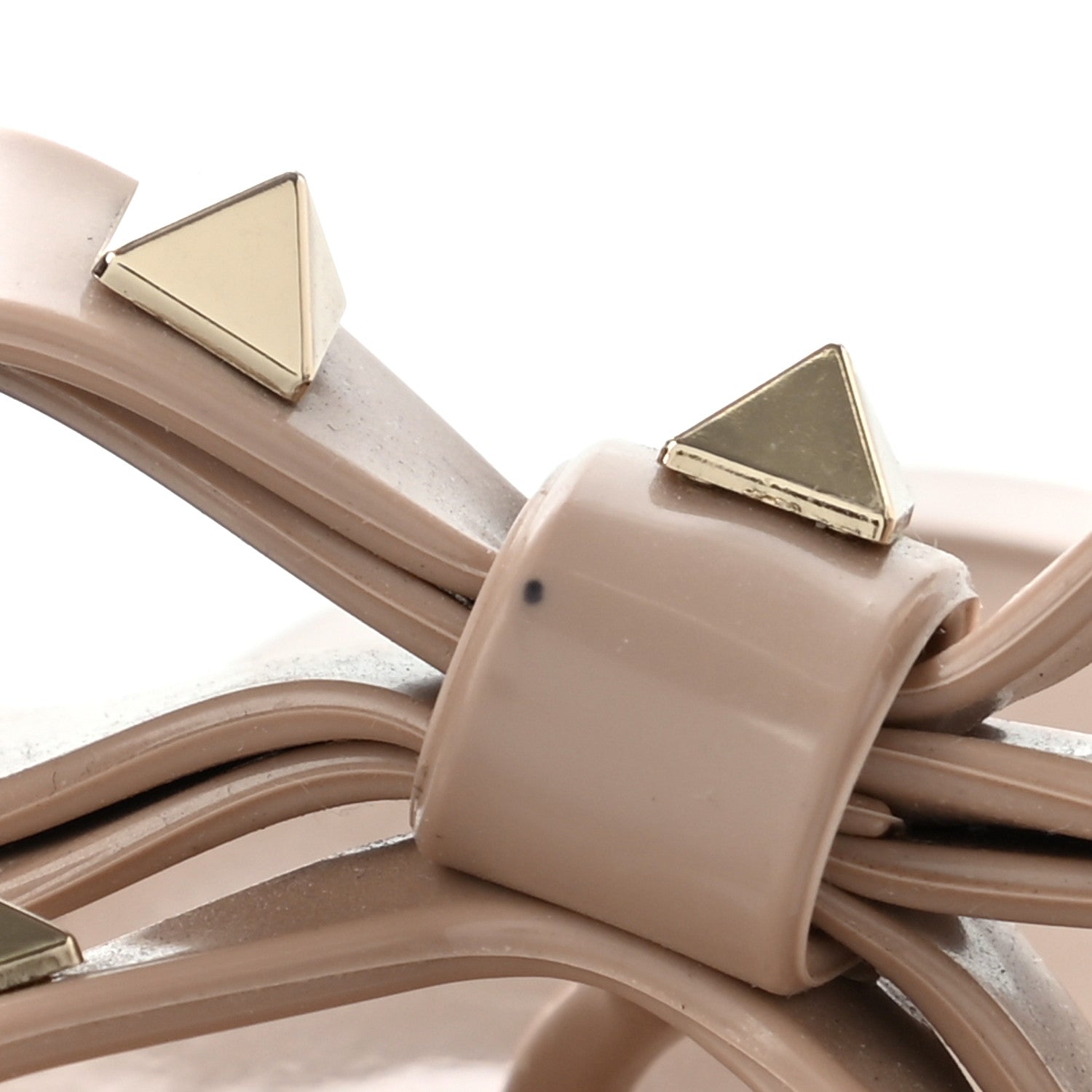 Valentino Garavani PVC Jelly Rockstud Bow Thong Sandals 38 Poudre 8 of 8