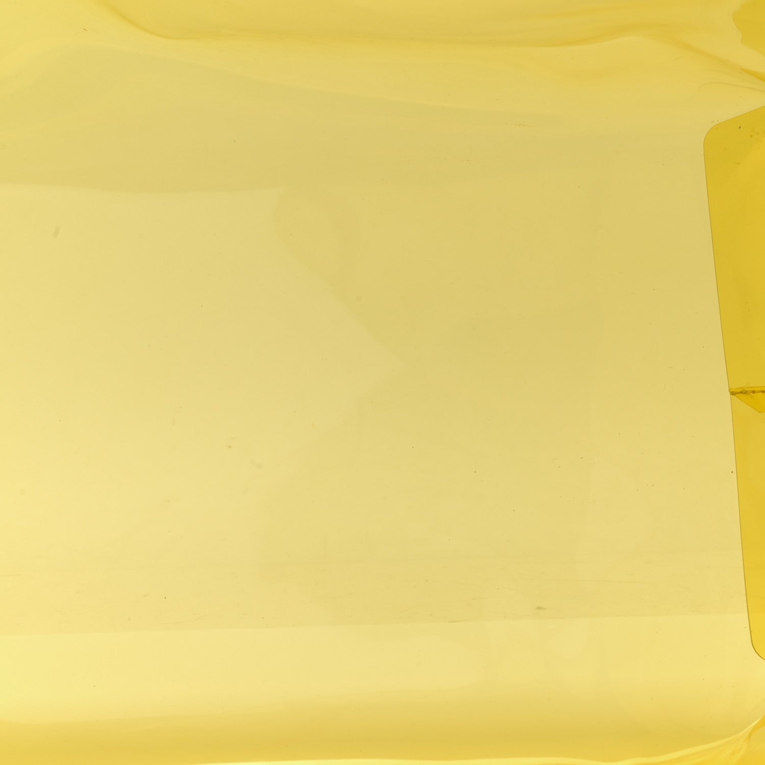 Versace Vinyl Calfskin 90s Logo Tote Yellow 7 of 11