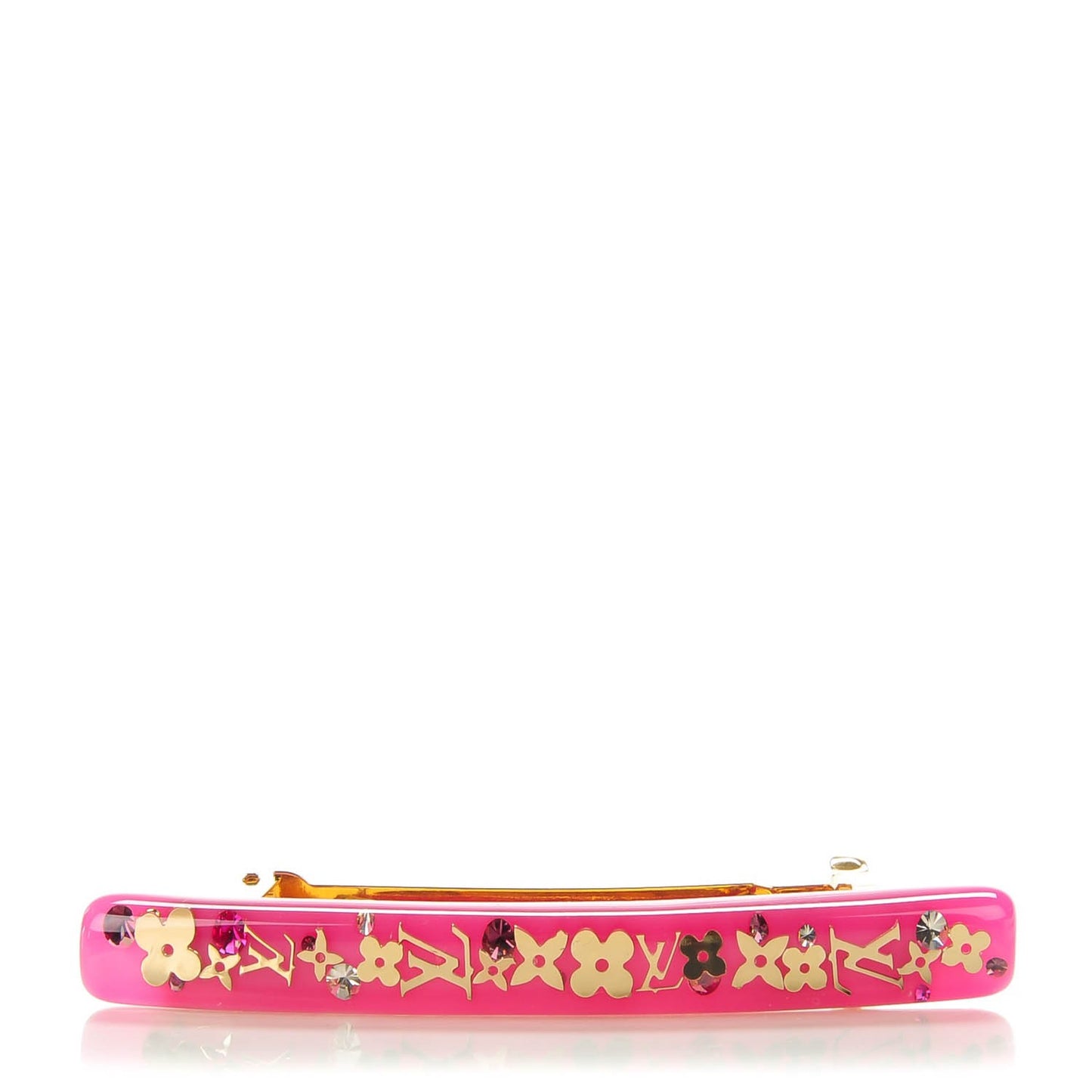 Resin Swarovski Inclusion Barrette PM Rose Pop