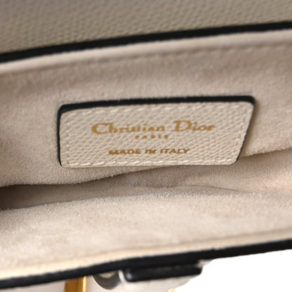 Christian Dior Grained Calfskin Mini Saddle Bag White 4 of 9