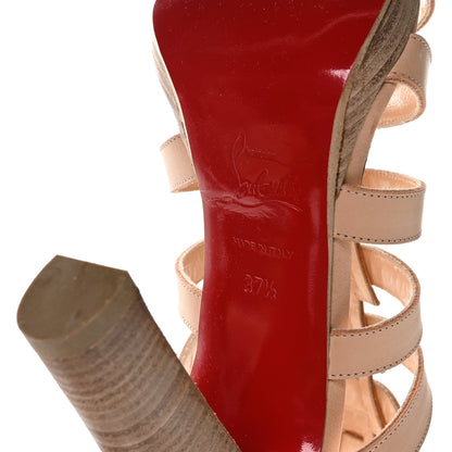Christian Louboutin Calfskin Neronna 120 Pumps 37.5 Natural 7 of 10
