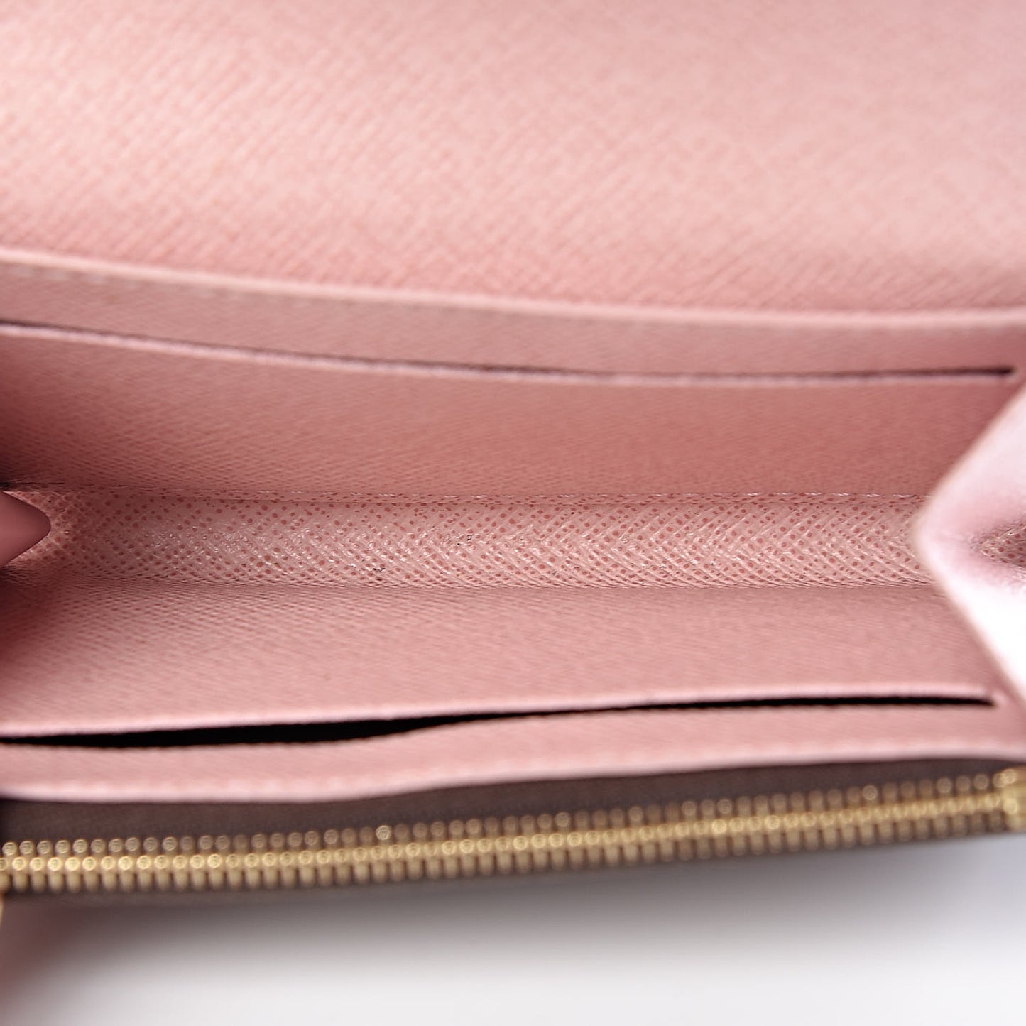 Damier Ebene Rosalie Coin Purse Rose Ballerine