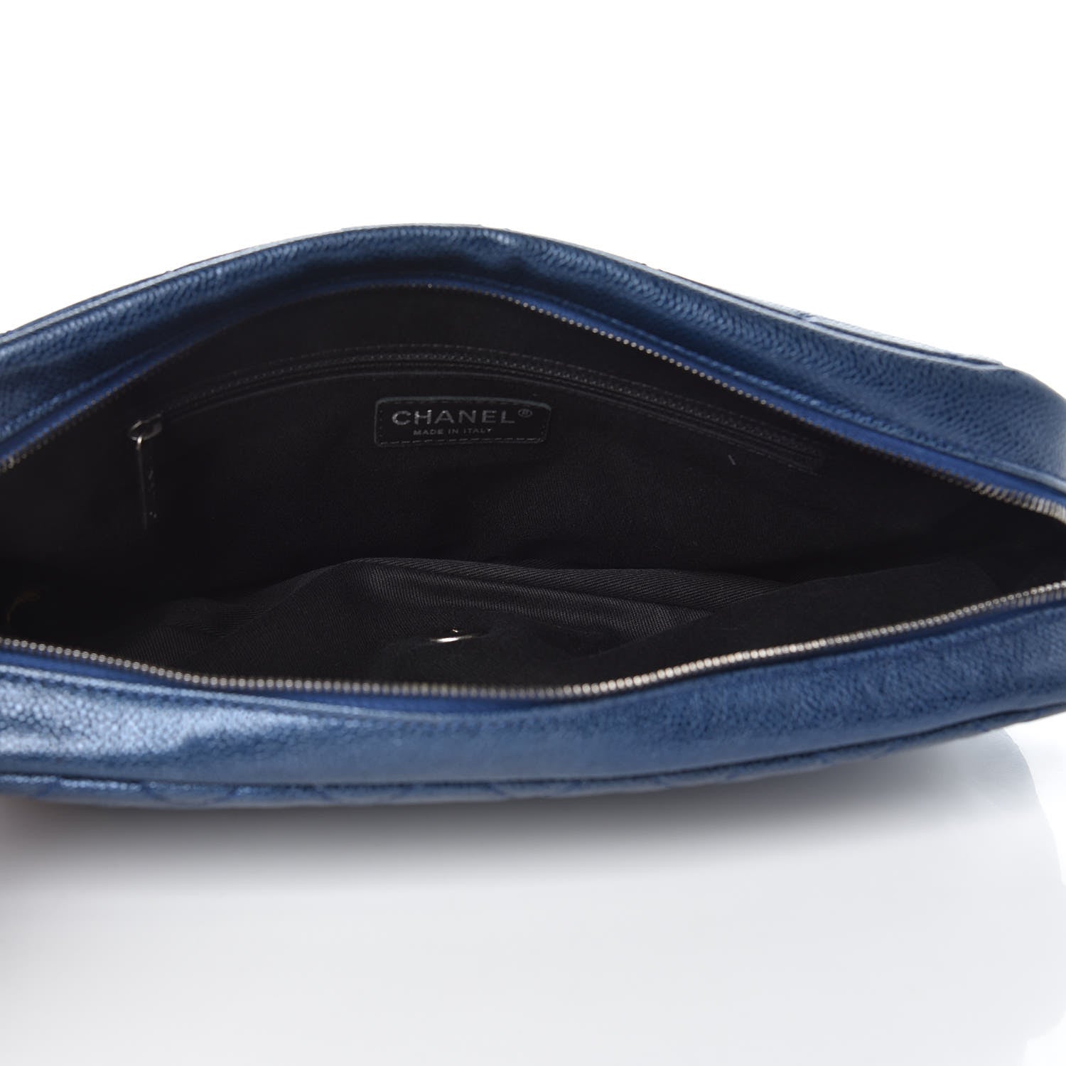 Chanel Iridescent Caviar Quilted Large Chic Flap Blue 5 of 15