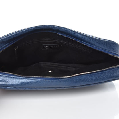 Chanel Iridescent Caviar Quilted Large Chic Flap Blue 5 of 15