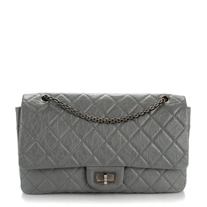 Chanel Aged Calfskin Quilted 2.55 Reissue 227 Flap Grey 1 of 8