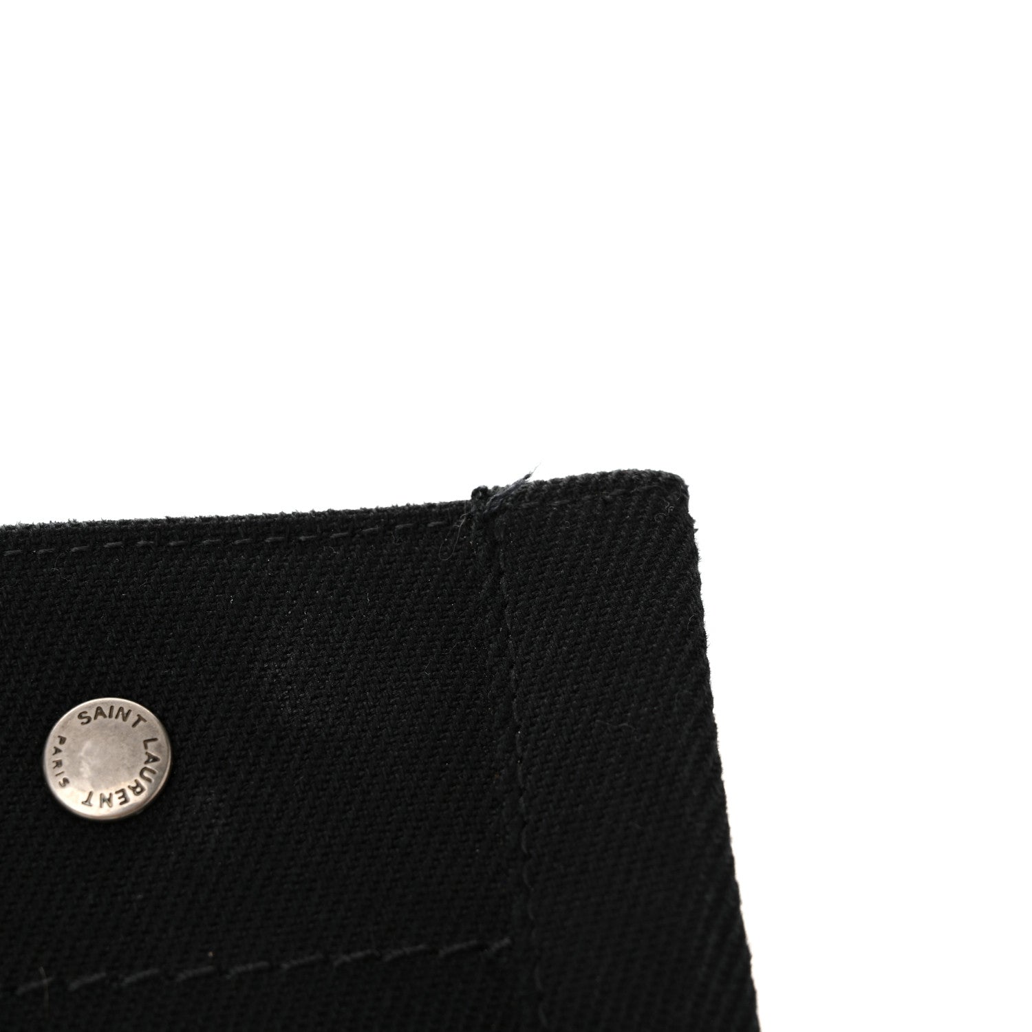 Saint Laurent Linen Calfskin Rive Gauche Tote Black 11 of 14