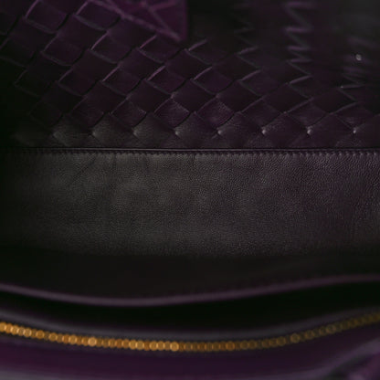 Bottega Veneta Nappa Intrecciato Small East West Andiamo Shoulder Bag Dark Mystic 5 of 10