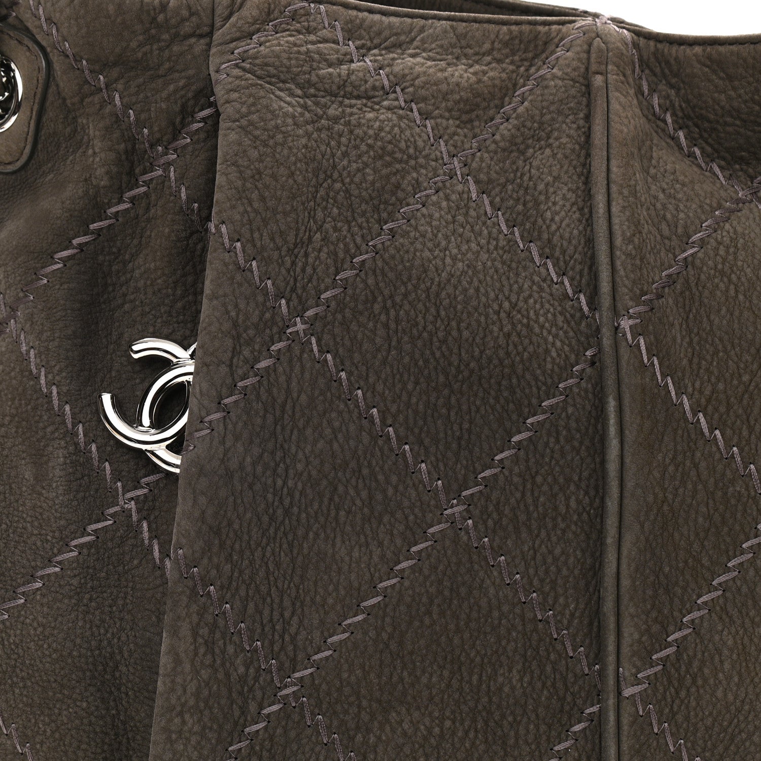 Chanel Suede Ultimate Stitch Hobo Grey 8 of 12