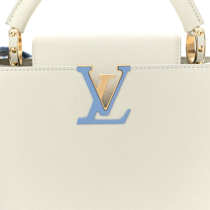 Louis Vuitton Taurillon Tile Capucines BB Snow White Provence Blue 7 of 9