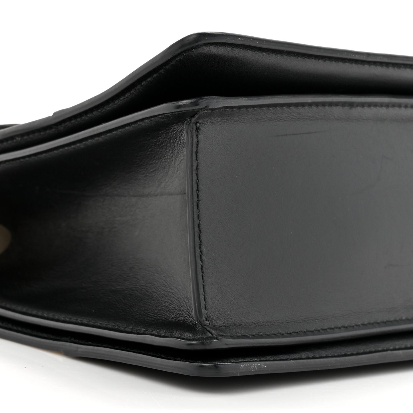 Calfskin Sylvie Web Small Queen Margaret Top Handle Bag Black White